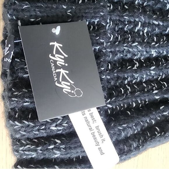 KYI Kyi Chunky Wool Blend Beanie with Faux Fur Pom main image 7
